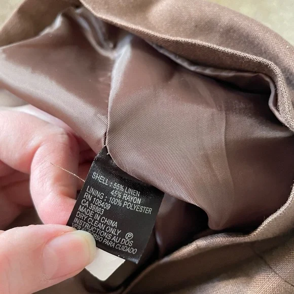 Vintage Tahari Linen-blend Utility Belted Blazer - Picture 4 of 6